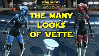 SWTOR Vette  Complete Companion Customizations [upl. by Demah635]