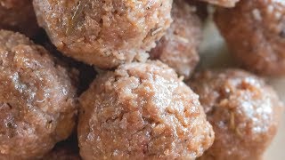 Seasoned Baked Meatballs Recipe [upl. by Lockwood]