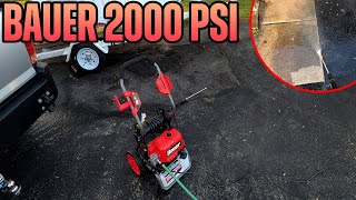 Bauer 2000 PSI Pressure Washer Review amp Test [upl. by Atirehc]