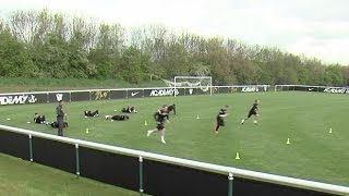 How to improve endurance and core strength  Soccer training drill  Nike Academy [upl. by Annaohj]