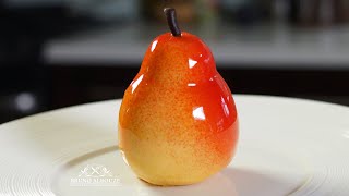 Williams Pear Shaped Dessert – Bruno Albouze [upl. by Ainirtac]