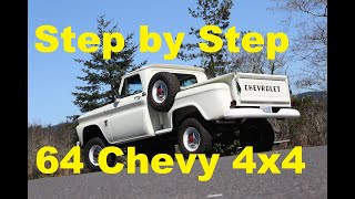 Full Build 1964 Chevy 4x4 truck restoration Step by step process by MetalWorks Classic Auto Resto [upl. by Ttezil]