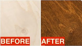 Staining Birch Plywood  Quick Tip [upl. by Denison]