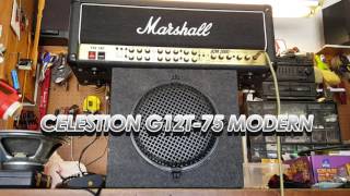 Celestion G12T75 Comparison NEW vs OLD [upl. by Narcho]