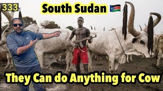 Mundari Tribe South Sudan 🇸🇩 2021 Showers with Cow Urine Ep333 [upl. by Fotina]