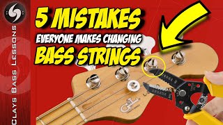 5 Noob MISTAKES and 5 PRO TIPS for how to change BASS STRINGS [upl. by Chaim]