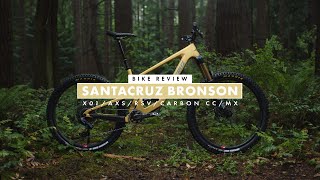 Santa Cruz Bronson X01 AXS Carbon CC MX  Bike Review [upl. by Streeto]