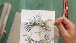 Partecipazione matrimonio fai da te  DIY wedding invitation [upl. by Bloom]