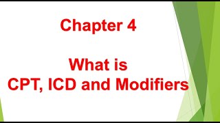 Basics of US Healthcare Chapter 4  What is CPT ICD and Modifiers [upl. by Rolph]