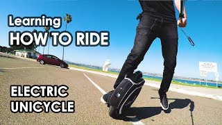 Learning How To Ride An Electric Unicycle [upl. by Sig870]