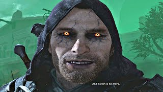 All Nazgul Talion amp Eltariel Cutscenes  Blade of Galadriel DLC [upl. by Einnaoj493]