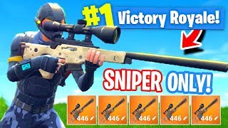 NEW Sniper ONLY Mode In Fortnite Battle Royale [upl. by Imhsar]