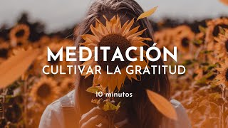 Meditación guiada de GRATITUD  Meditación 10 minutos Gabriela Litschi [upl. by Atirma]