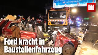 Am Hamburger Elbtunnel Schwerer Unfall mit Baustellenfahrzeug [upl. by Erasmus]