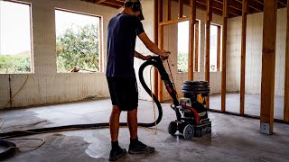 Grinding amp Polishing Our Concrete Floor [upl. by Godart]