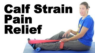 Calf Pain or Strain Stretches amp Exercises  Ask Doctor Jo [upl. by Figge]