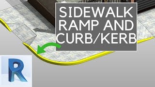 REVIT SIDEWALK RAMP AND CURBKERB TUTORIAL [upl. by Oberg]