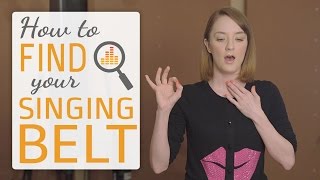 How to find your singing belt  belting techniques for singers [upl. by Jakob]