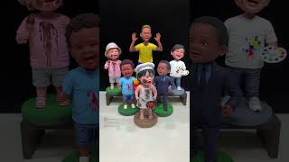 Crafting Delightful Bobbleheads – Handmade Clay Magic [upl. by Alano]