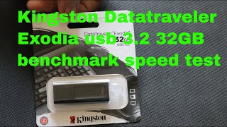 Kingston Datatraveler Exodia usb 32 32GB benchmark speed test [upl. by Gussman]