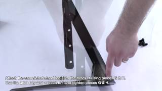 How to TV Stand  Build for Universal Table Top TV StandBase for 37quot  70quot FlatScreen TVs [upl. by Ladnyk522]