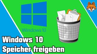 Windows 10 Speicherplatz freigeben und bereinigen  Anleitung 💻✅ [upl. by Ronda620]