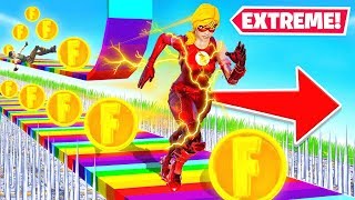 50 LEVEL FLASH DEATH RUN for VBUCKS Fortnite [upl. by Sorilda]