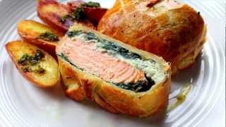 Salmon en croute recipe [upl. by Aydni]