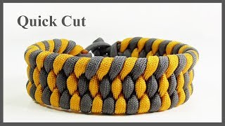 How To Make A quot2 Color Trilobitequot Paracord Bracelet Design Without Buckle [upl. by Lorolla]