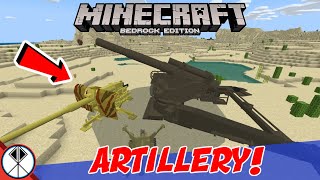 Minecraft ARTILLERY Addon MCPEXboxBedrock Explosives [upl. by Fujio]