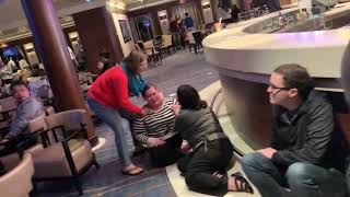 Passenger Captures Frightening Moment on Cruise Ship [upl. by Ecirtnuahs]