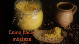 COMO HACER MOSTAZA CASERA [upl. by Itsa]