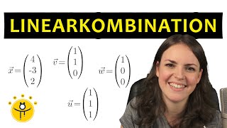 VEKTOR als LINEARKOMBINATION von 3 Vektoren darstellen – lineare Abhängigkeit [upl. by Driscoll]