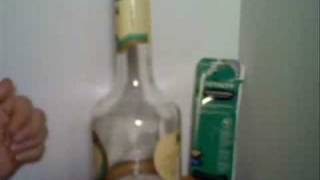 how to make a glass bottle bong [upl. by Ahsie]