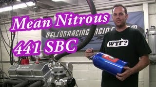 Explosive Nitrous 441CI72L SBC Demonstration from Nelson Racing Engines NRE Camaro Chevelle [upl. by Weiner121]