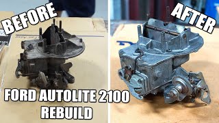 Ford Autolite 2100 Carburetor Rebuild [upl. by Notlew]