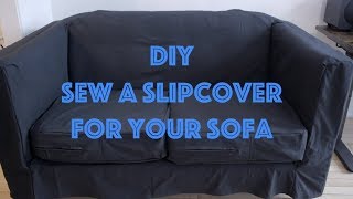 How To Sew a Slipcover for a Sofa [upl. by Eissirk461]