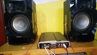 Conectando un Amplificador de Auto en Casa Con Bocinas de Estéreo y un Subwoofer Champion Series [upl. by Collis]