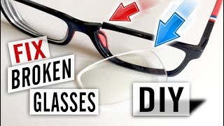 How to Fix Broken Glasses Yourself  Easy DIY Repair [upl. by Mchenry]