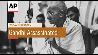 Gandhi Assassinated  1948  Today In History  30 Jan 18 [upl. by Dallas]