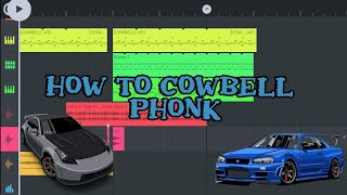 how to make cowbell phonk  in fl studio mobile [upl. by Nylanaj]