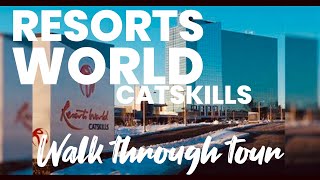 Resorts world casino tour Catskills NY Monticello 2021 [upl. by Ahsirk]