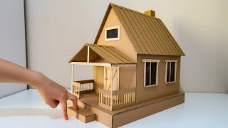 How to build a CARDBOARD HOUSE  Kartondan Harika Bir Ev Yapımı [upl. by Weylin]