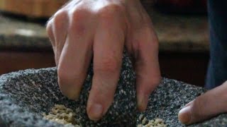 Molcajete How to Clean or Season Mortar and pestles [upl. by Erodaeht]