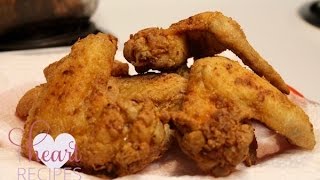 Old Fashioned Crispy Fried Chicken Wings  I Heart Recipes [upl. by Autum]