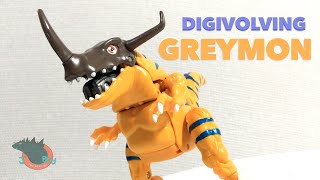 Digivolving Greymon to MetalGreymon Review [upl. by Henryetta35]