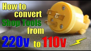 Shop Work How to convert 220v to 110v [upl. by Virgie]