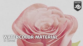 Creating a watercolor material in Eevee [upl. by Hufnagel36]