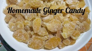 MAKE YOUR OWN GINGER CANDY AT HOME  CANDIED GINGER step by step [upl. by Kcered]