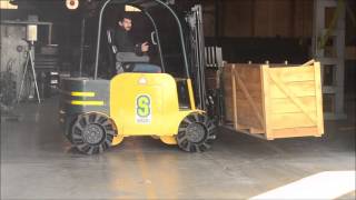 FORKLIFT WITH MECANUM WHEEL [upl. by Noevad]